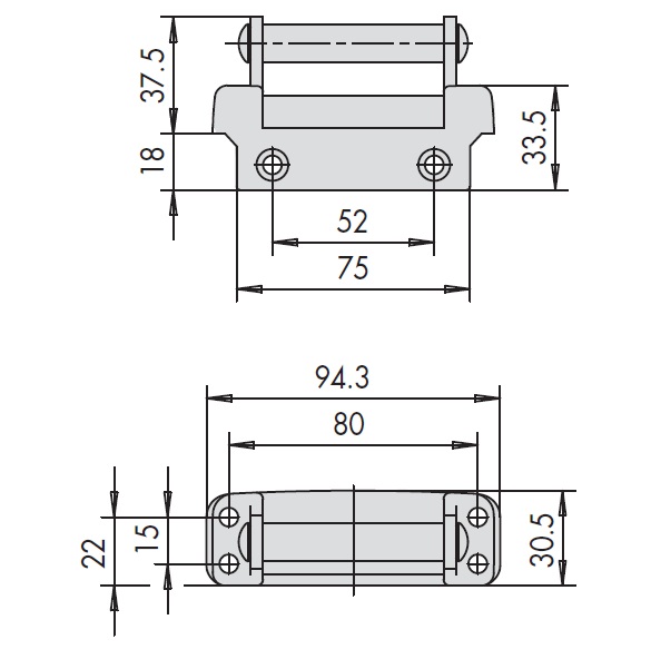 Планка ответная для замков серии 1A630, 1A610 CISA 07021.10.0 
