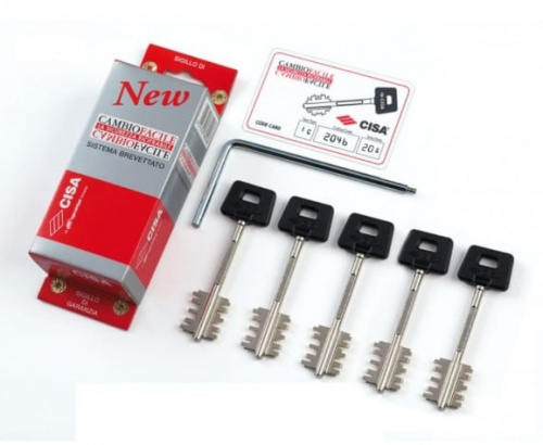 Комплект длинных ключей 64мм для перекодировочных замков CISA 1.06520.61.1 