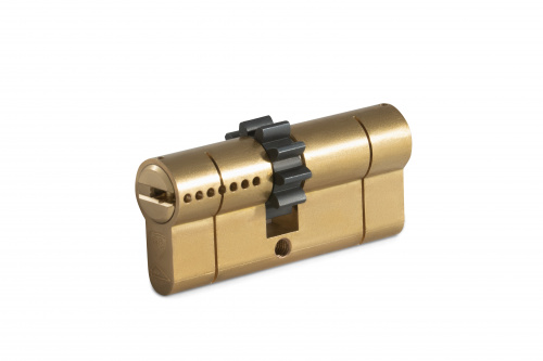 Цилиндр Rav Bariach серии Mars ключ-ключ 71мм (33х38) шестерёнка латунь 