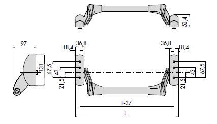 Устройство "Антипаника" для врезного замка CISA 59607.10.0 