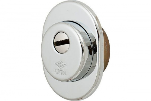 Наружняя защитная накладка на цилиндр из карбонитрированной стали, латунь CISA 06490.01.0.00 