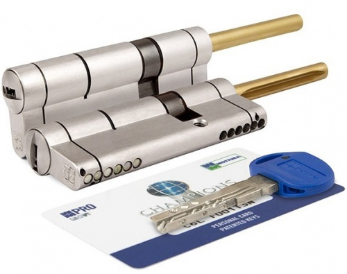 Цилиндр Mottura серии Champions Pro 82мм (51/31) никель 