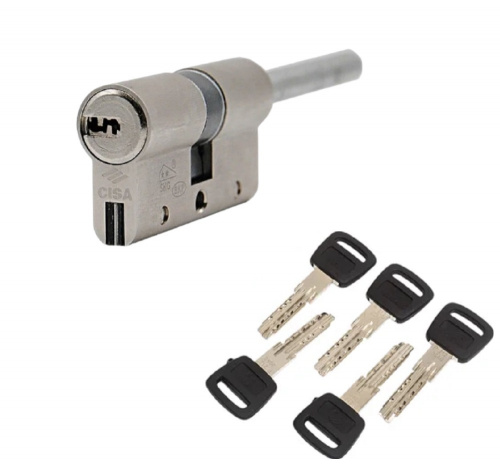 Цилиндр CISA серии Astral S ключ-шток 65мм (35х30) никель 