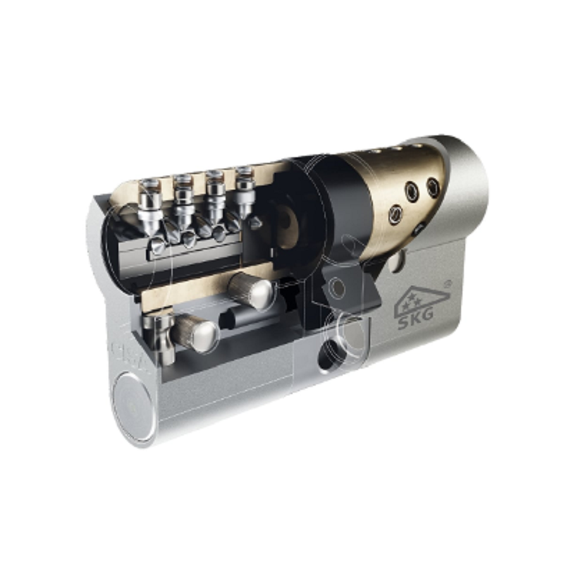 Цилиндр CISA серии RS5 ключ-шток 110мм (80х30) никель 