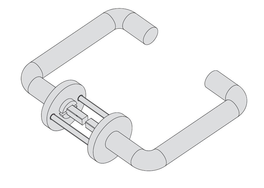 Комплект ручек для замков CISA серии Exitlock CISA 07070.60.0 