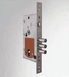 Замок врезной цилиндровый Blockator, 2 оборота, 3 ригеля, защёлка CISA 56436.28.0 