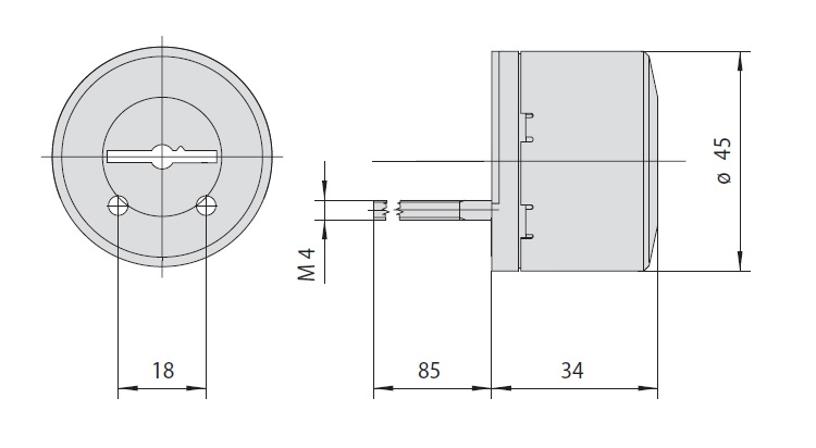 Секретная накладка на сувальдный механизм CISA 1.02716.61.1.00 